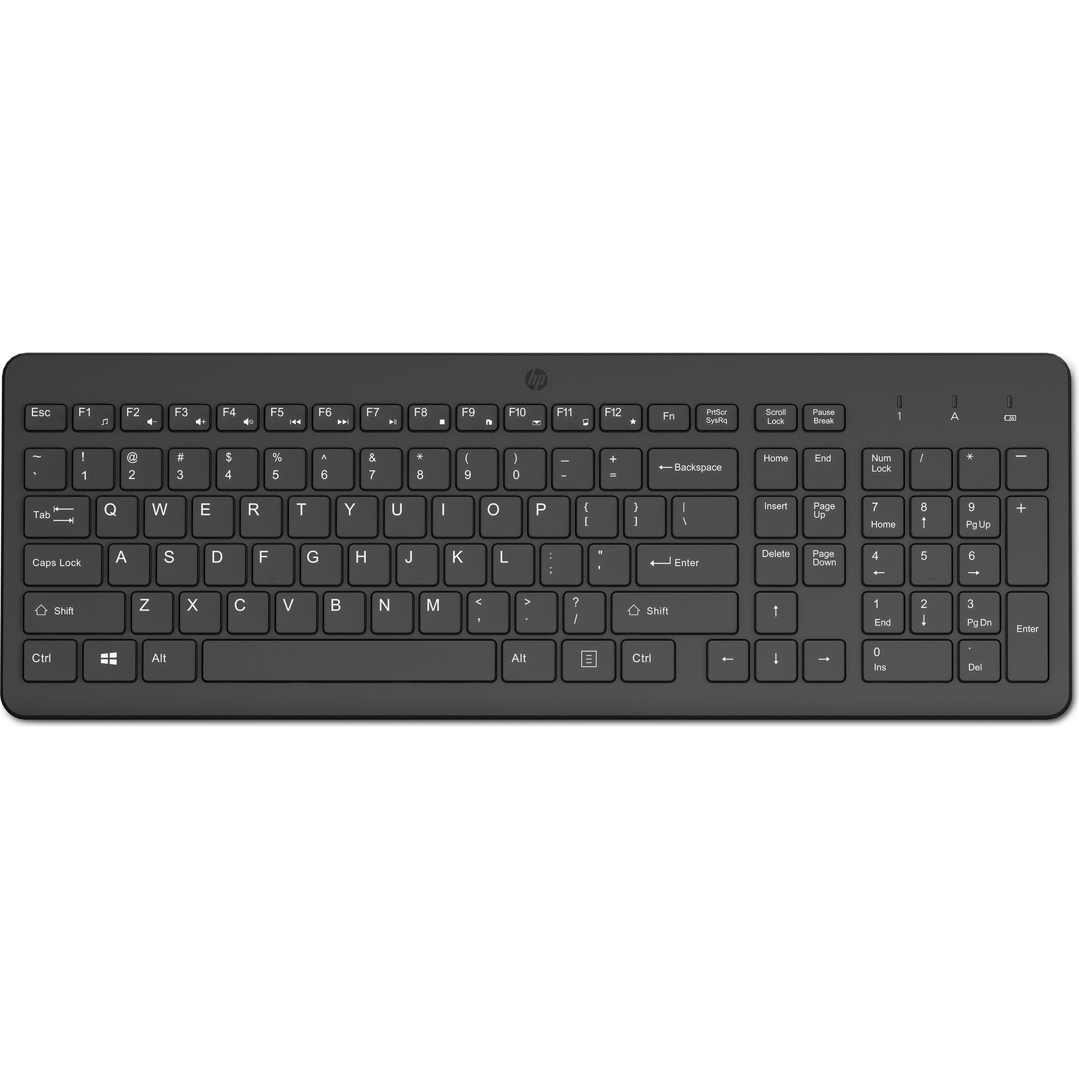 Thumbnail - HP 225 WL KBD Germany - German localizat (DE, Kabellos), Tastatur, Schwarz