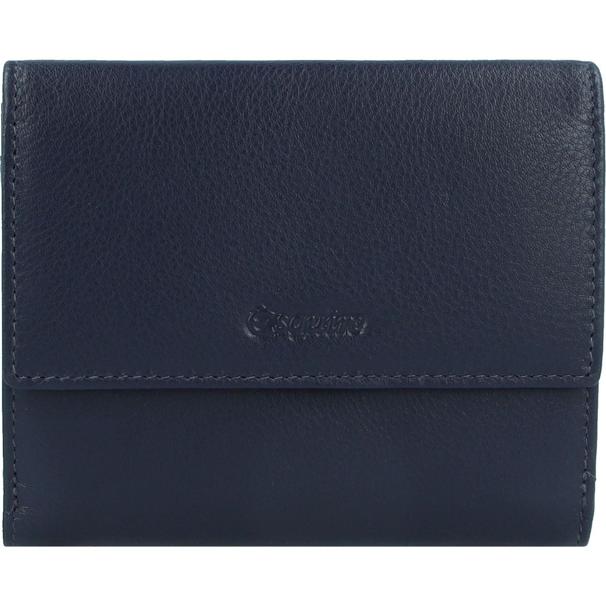 Esquire, Damen, Portemonnaie, Viktoria Geldbörse RFID Leder 12 cm, Blau