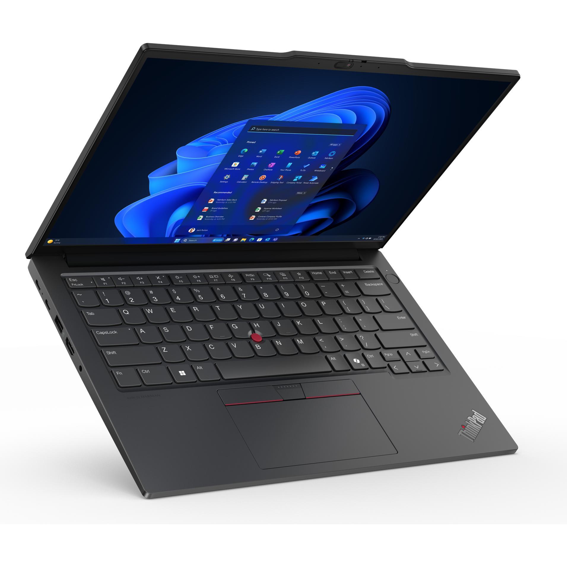 Lenovo ThinkPad E14 Gen 6 (14", 1000 GB, 32 GB, DE, Intel Core Ultra 7 155H), Notebook, Schwarz