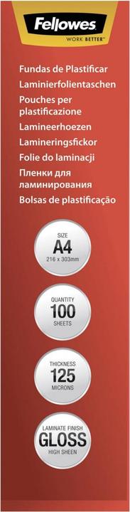 Image du produit Fellowes Capture 125 (A4, 100 pièce(s), 125 µm)
