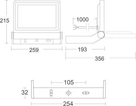 Actual product image Steinel Led spotlight Xled One Xl M ANT (4400 lm, IP44)