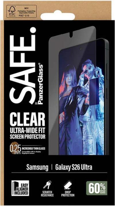 Actual product image PanzerGlass SAFE Ultra-Wide-Fit (1 pcs., Samsung Galaxy S26)