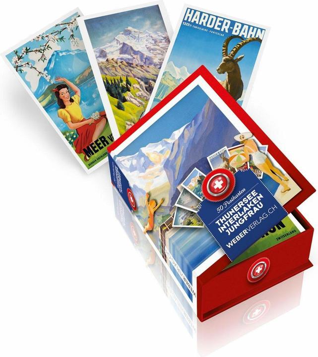 Actual product image Postkartenbox Thunersee - Interlaken - Jungfrau (50 pcs.)