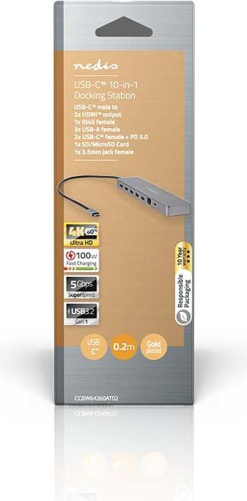 Productafbeelding Nedis CCBW64260AT02 (USB-C, 7 ports)