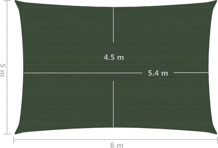 Actual product image vidaXL Voile d'ombrage (5 x 6 m)