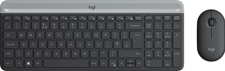Image du produit Logitech Clavier et souris sans fil MK470, Graphite Sp., US (Anglais-international, Sans fil)