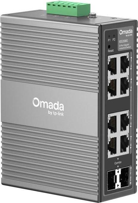 Produktbild TP-Link Industrie Gigabit Switch 8 Port RJ45/SFP, Aluminium, zentral verwaltbar (8 Ports)