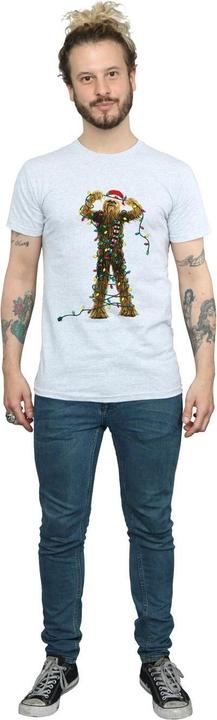 Produktbild Star Wars Chewbacca Christmas Lights TShirt (3XL)