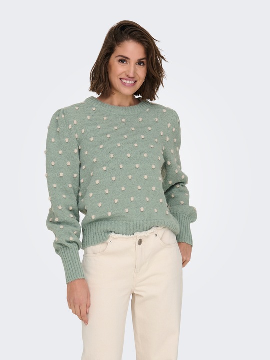 Produktbild JdY Normal geschnitten Hoch geschlossen Lange Bündchen Puffärmel Pullover Strickpullover (XXL)
