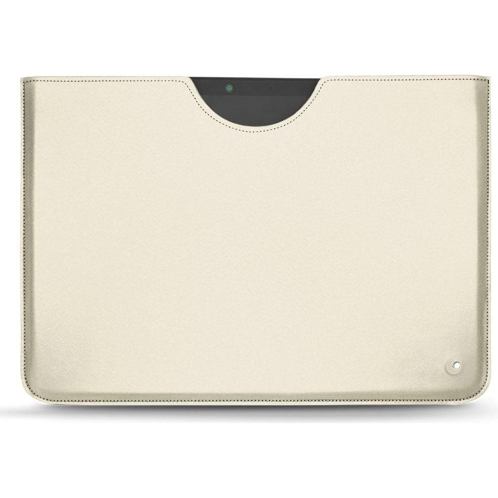 Noreve Lederschutzhülle (Microsoft Surface Pro X), Tablet Hülle, Weiss