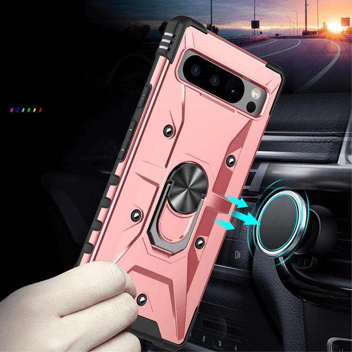 Produktbild Cover-Discount Google Pixel 8 Pro - Armor Case mit Kickstand rosa (Google Pixel 8 Pro)