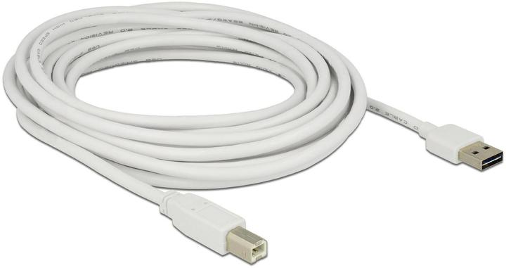 Produktbild Delock USB2.0-Kabel Easy A-B: 5m, weiss (5 m, USB 2.0)