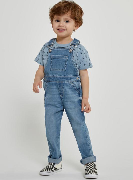 Actual product image La Redoute Collections Denim dungarees (74)