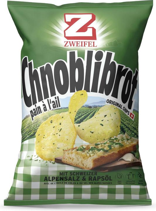 Zweifel Original Chips Chnoblibrot 175 g, Produkttyp: Crème (175 g)