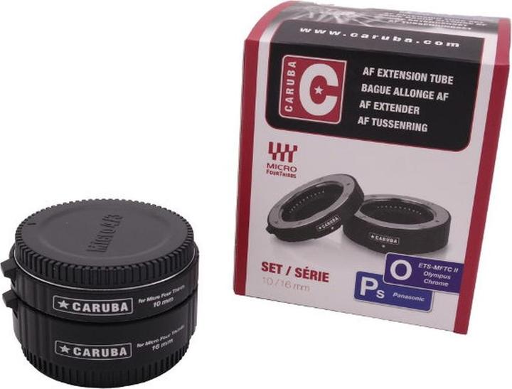 Produktbild Caruba Extension Tube Set Olympus/Panasonic MFT Chrom (Version II) (Makro-Zwischenring, Micro Four Thirds)