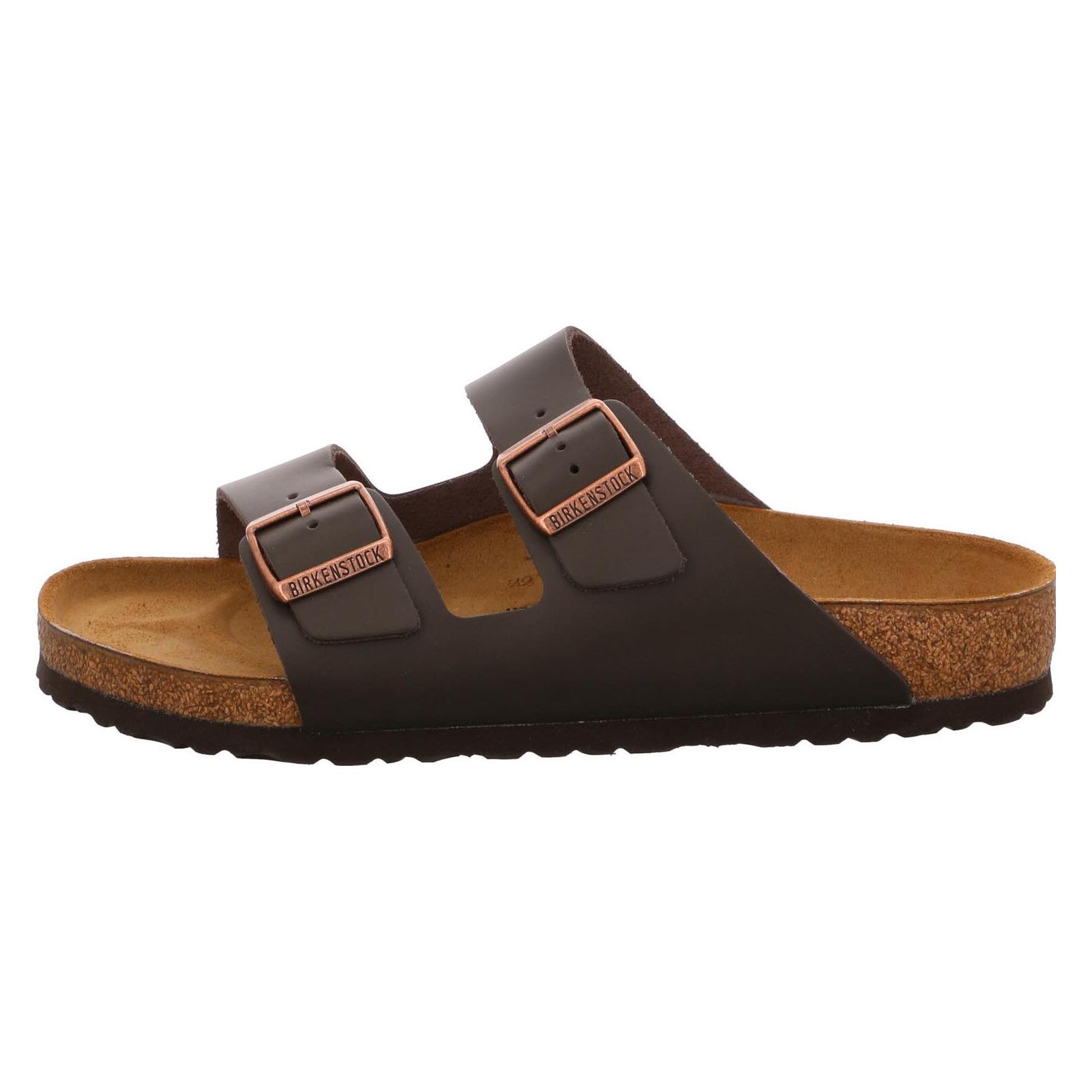 Birkenstock, Unisex, Sandalen, Arizona Natuurlijk Leer Normaal, Bruin, (45)