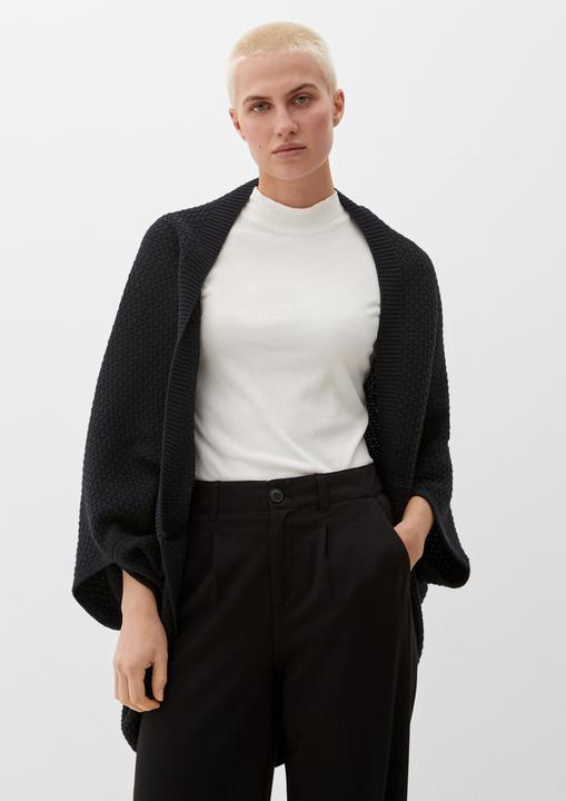 Produktbild s.Oliver Indoor-Poncho Poncho aus Baumwollmix (One Size)