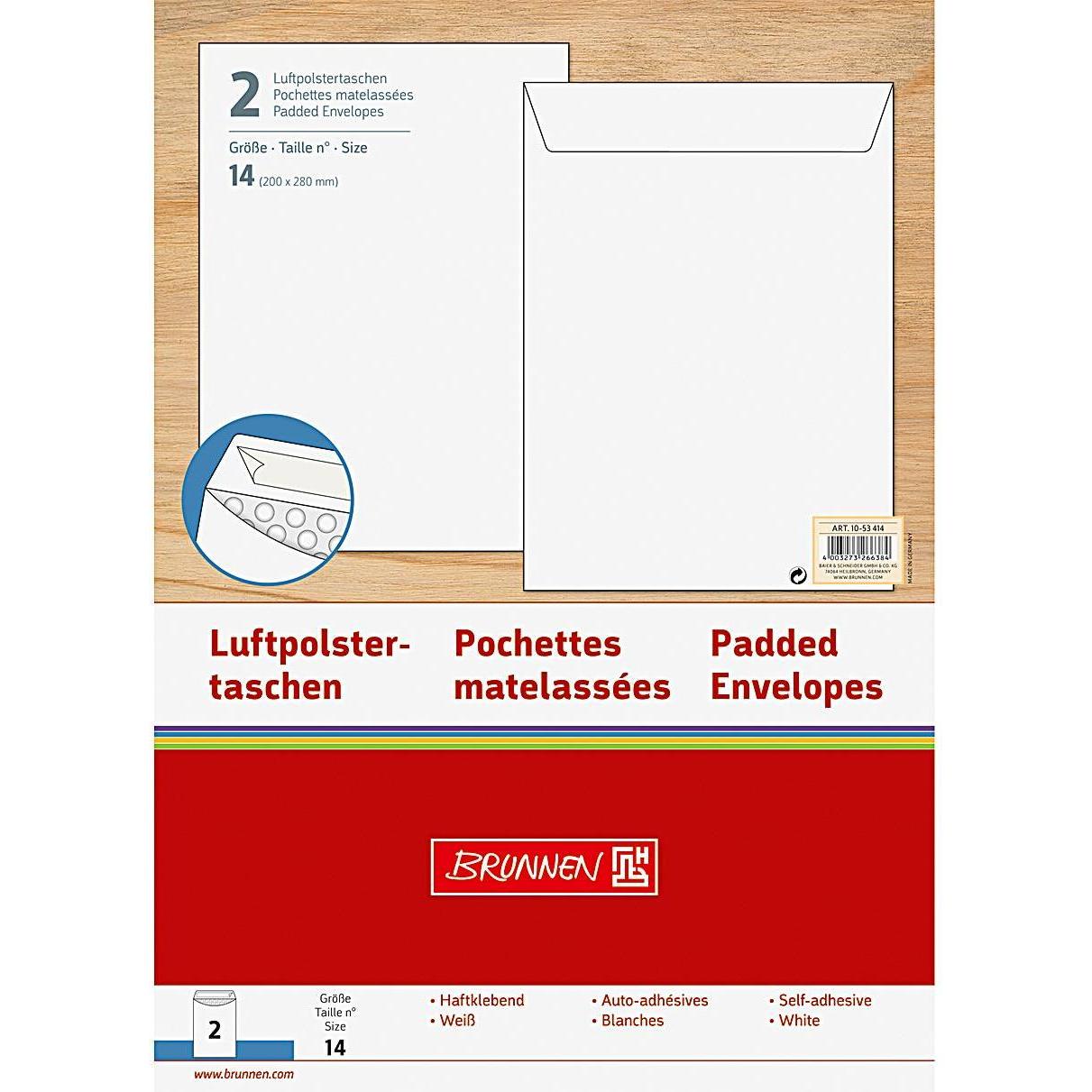 Brunnen, Briefumschlag, Luftpolstertasche (200 x 275 mm, 2 x)