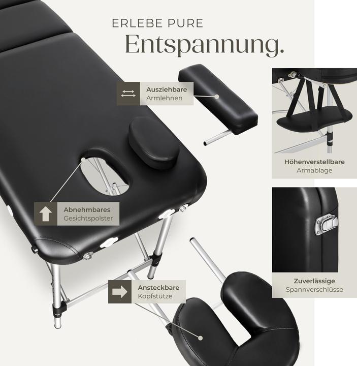 Actual product image tectake 2 zone massage table