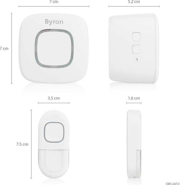 Actual product image Byron Radio Doorbell Radio Doorbell Set (Funk)