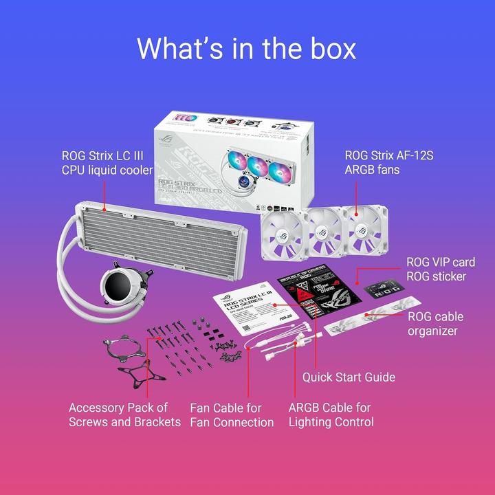 Produktbild ASUS Rog Strix Lc Iii 360 Argb LCD