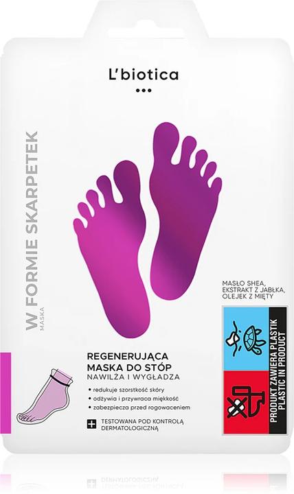 Actual product image L´Biotica Foot Mask Regenerating (Foot mask, 32 ml)