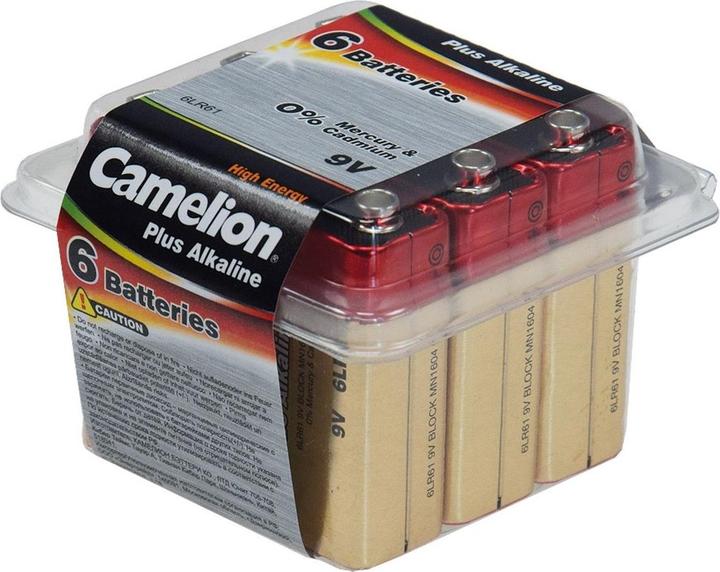 Actual product image Camelion 9 V block battery alkaline mang (6 pcs., 9V Block, 700 mAh)