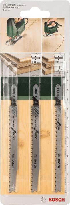 Produktbild Bosch Professional Zubehör 3tlg. Stichsägeblatt-Set Einno