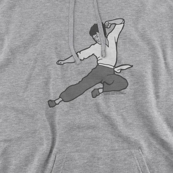 Produktbild Bruce Lee The Signature Move Kapuzenpullover meliert (M)