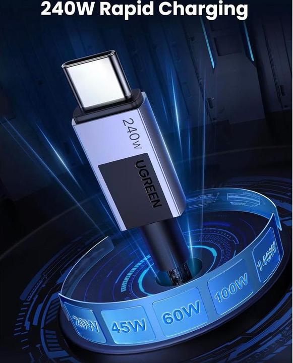 Produktbild Ugreen USB C — USB C (2 m, USB 2.0, 240 W)
