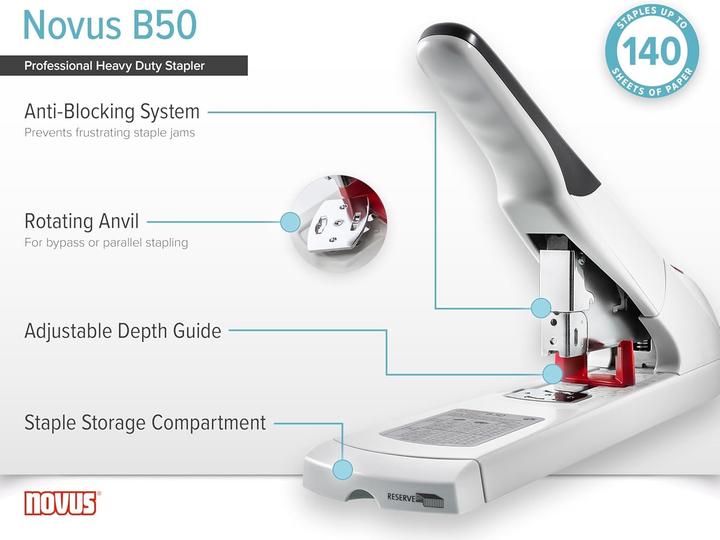 Produktbild Novus B50 Blockhefter grau (140 Blätter)