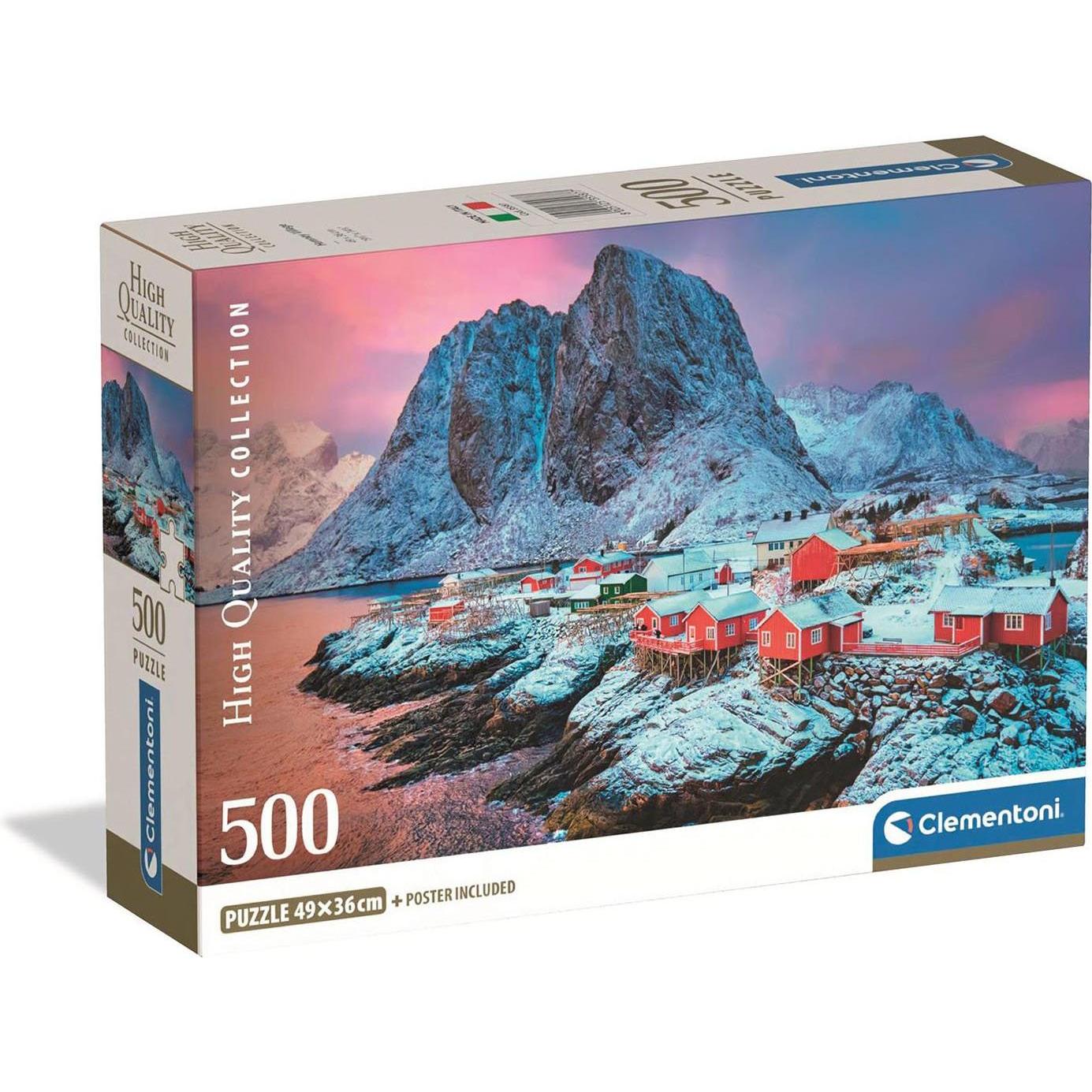 Clementoni Multicolore 500 Pcs Cb Hqc Hamnoy Village (500 Pezzi)