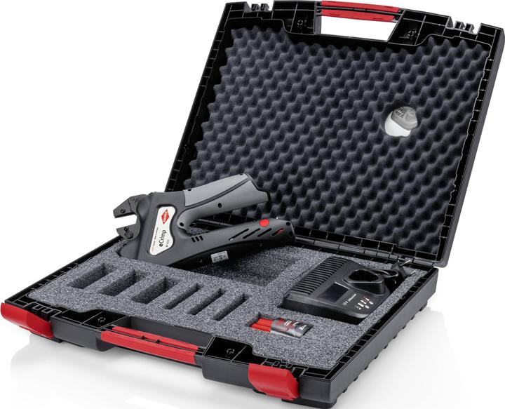 Produktbild Knipex Akku-Crimpzange ohne Crimpeinsatz eCrimp (270 mm)