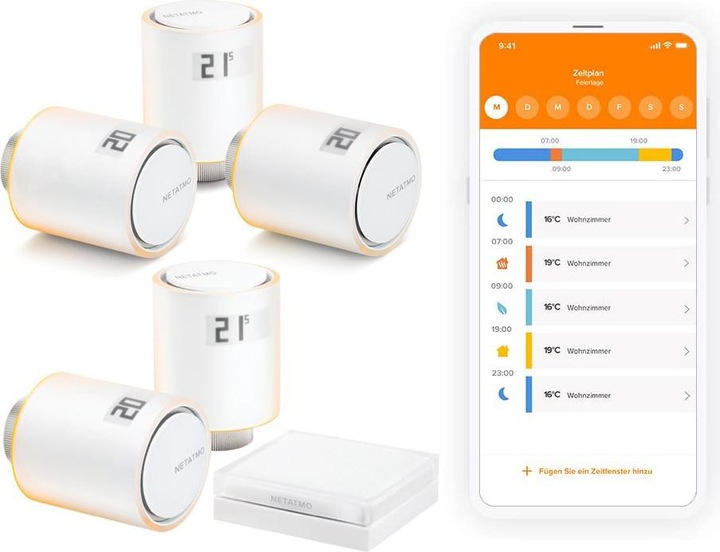 Image du produit Netatmo Têtes Thermostatiques intelligentes + Hub