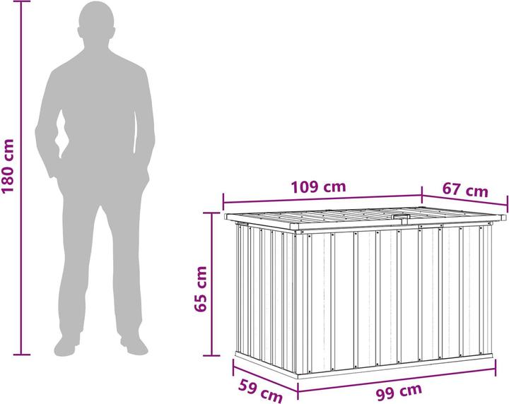 Produktbild vidaXL Outdoor Box