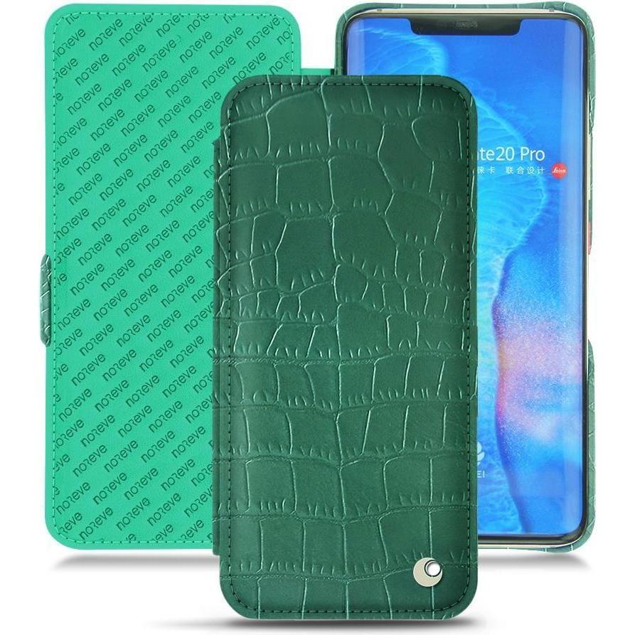 Noreve Lederschutzhülle horizontal (Huawei Mate 20 Pro), Smartphone Hülle, Grün