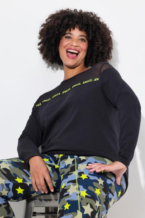 Actual product image Angel of Style Sweatshirt with mesh insert and inscription tape (52)