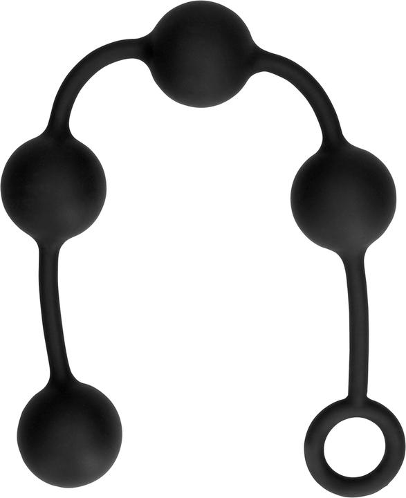 Actual product image Ouch! Silicone Anal Balls - Large - Black
