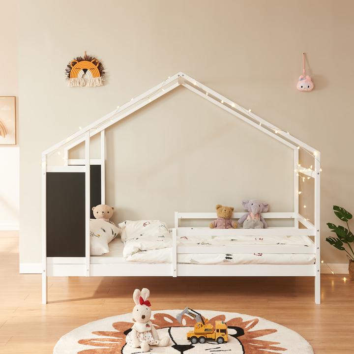 Produktbild En.Casa Kinderbett Lorenskog 90x200 cm Weiss (90 x 200 cm)