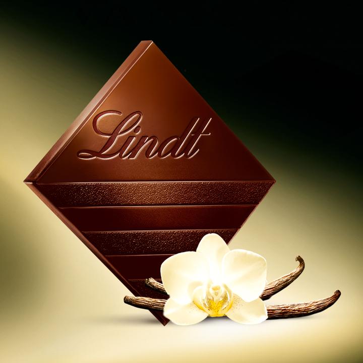 Actual product image Lindt Excellence dark vanilla chocolate bar (100 g)