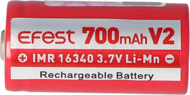 Produktbild Efest Akku IMR 16340 V2 (Pluspol erhöht) (16340, 700 mAh)