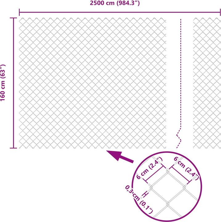 Produktbild vidaXL Outdoor-Zaun