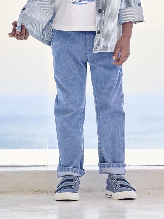 Actual product image Vertbaudet Jungen Cargohose, Denim-Style (134)