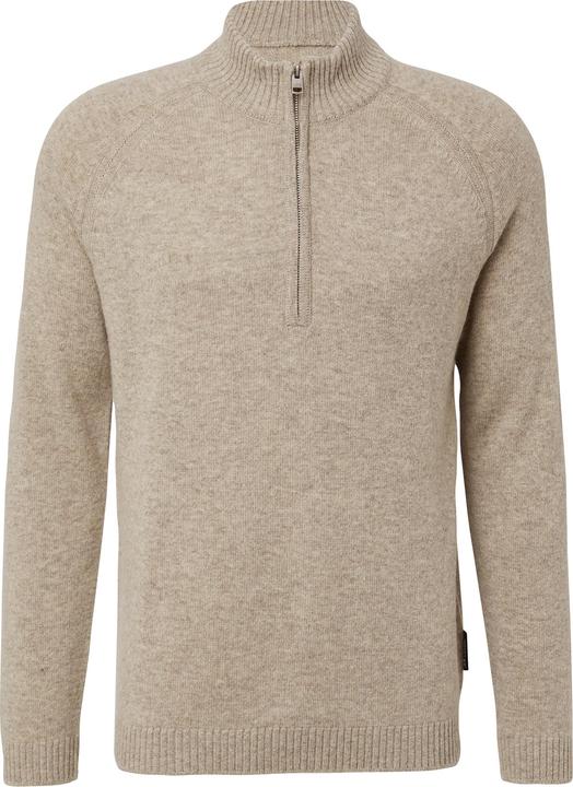 Produktbild s.Oliver Strickpullover Strickpullover aus reiner Wolle mit Troyer-Kragen (M)