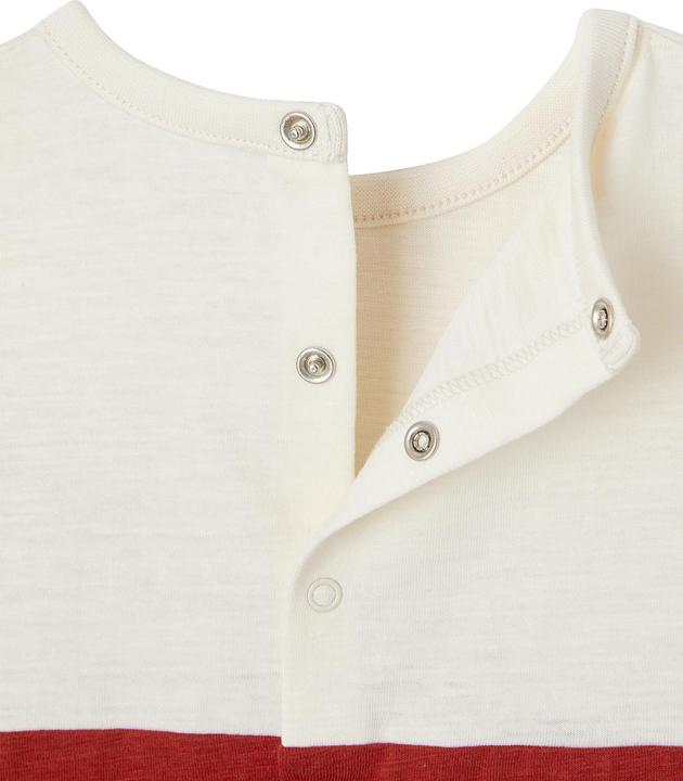 Immagine prodotto Vertbaudet Baby Shirt Colorblock mit Message, Bio-Baumwolle (62)