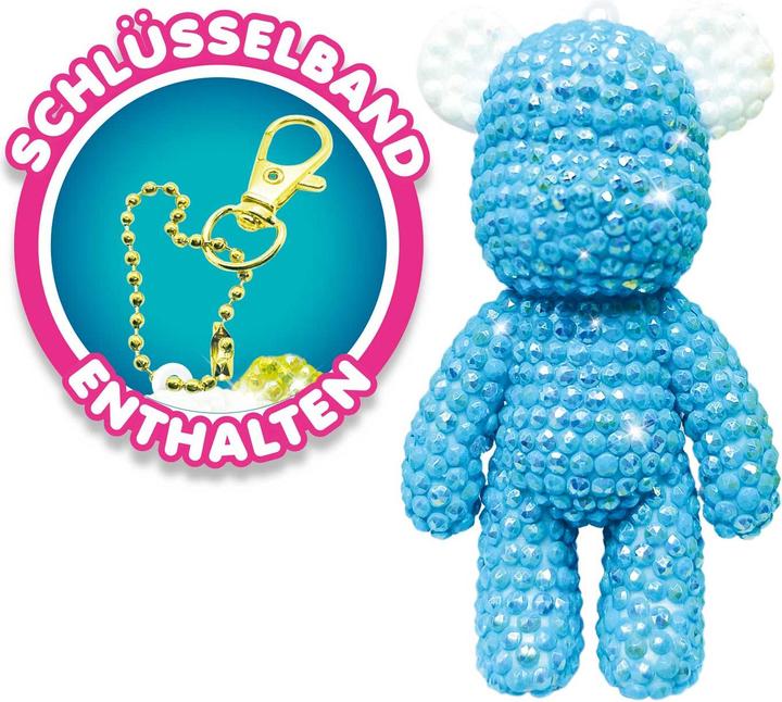 Actual product image Craze DIAMONDZ teddy bear key ring
