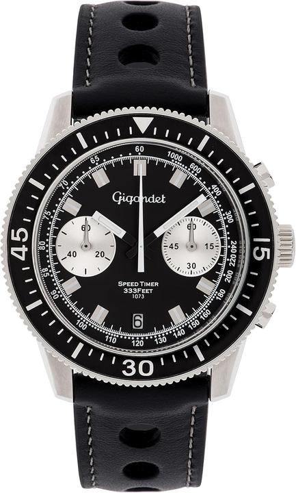 Gigandet Chronographe vintage étanche avec tachymètre et mouvement quartz japonais