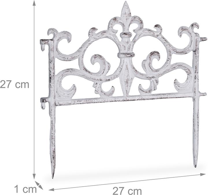 Immagine prodotto Relaxdays Bordura per Aiuole, Vintage (27 cm)