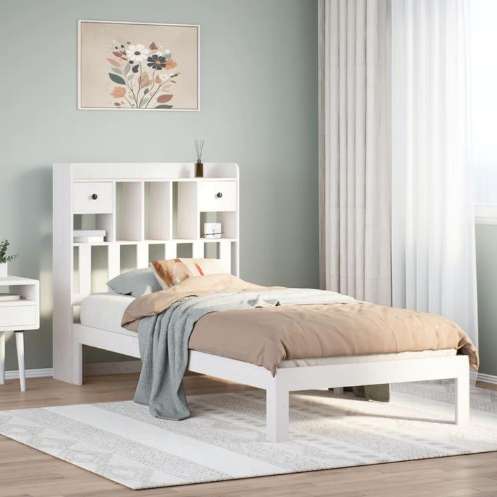 Produktbild vidaXL Bett mit Regal (140 x 200 cm)