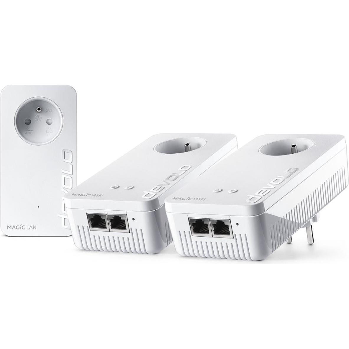 Devolo Magic 2 WiFi next Multiroom Kit - BE (7032) (2400 Mbit/s), Powerline, Weiss